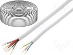Монтажен кабел YTDY10/0.50 Кабел: монтажен; YTDY; тел; Cu; 10x0,5mm; PVC; бял; -30?70°C; 0,5mm